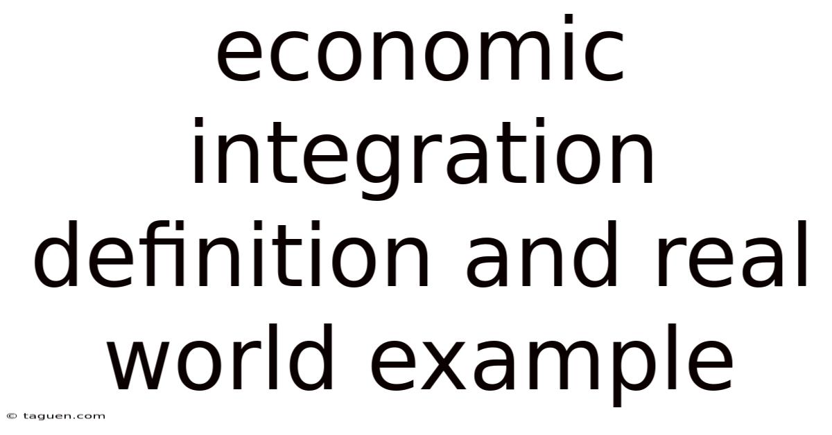 Economic Integration Definition And Real World Example Economic Integration Definition And Real World Example