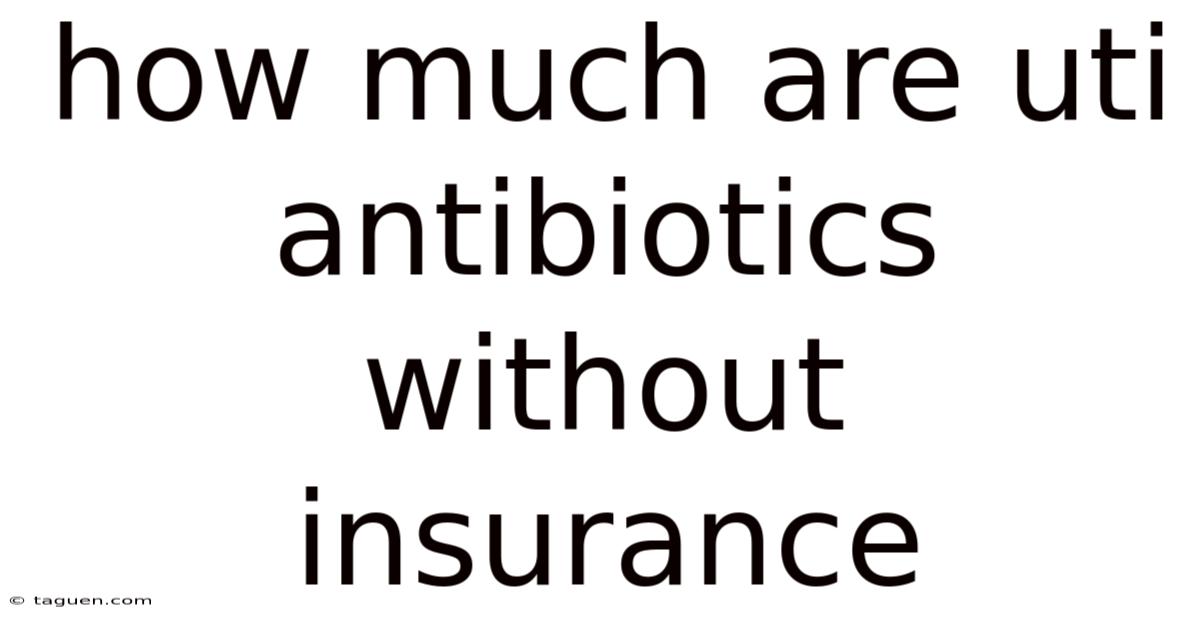 How Much Are Uti Antibiotics Without Insurance How Much Are Uti Antibiotics Without Insurance