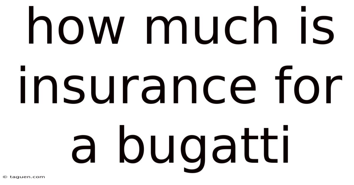 How Much Is Insurance For A Bugatti How Much Is Insurance For A Bugatti