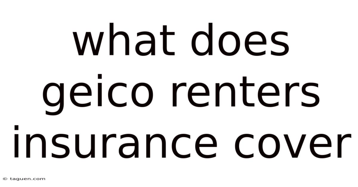 What Does Geico Renters Insurance Cover What Does Geico Renters Insurance Cover