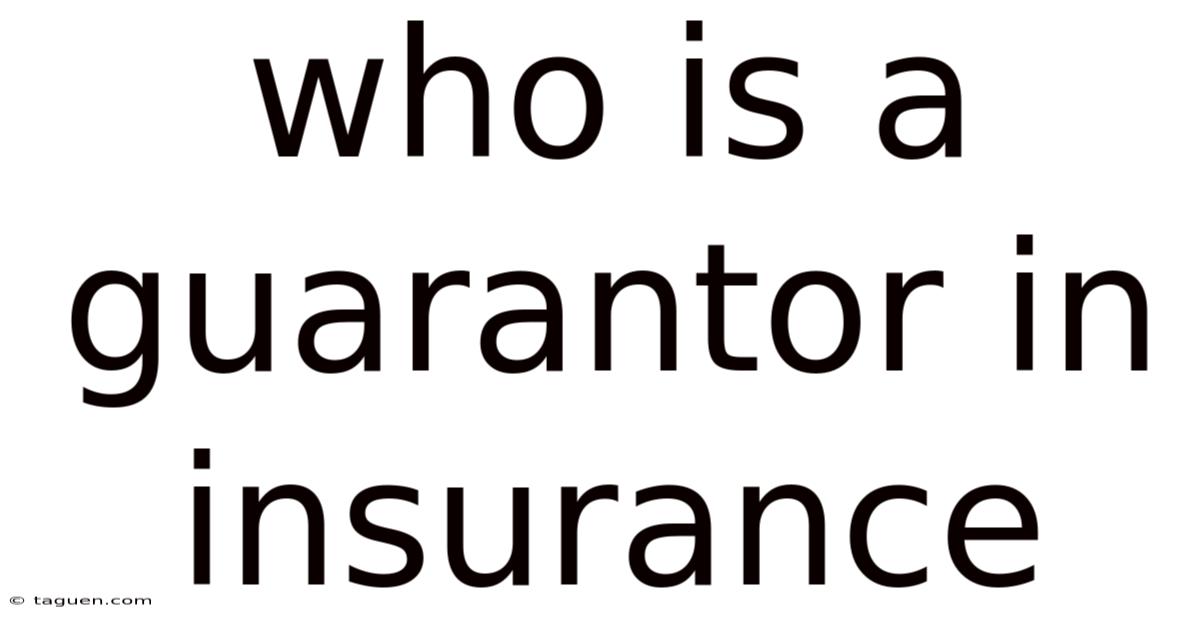 Who Is A Guarantor In Insurance Who Is A Guarantor In Insurance