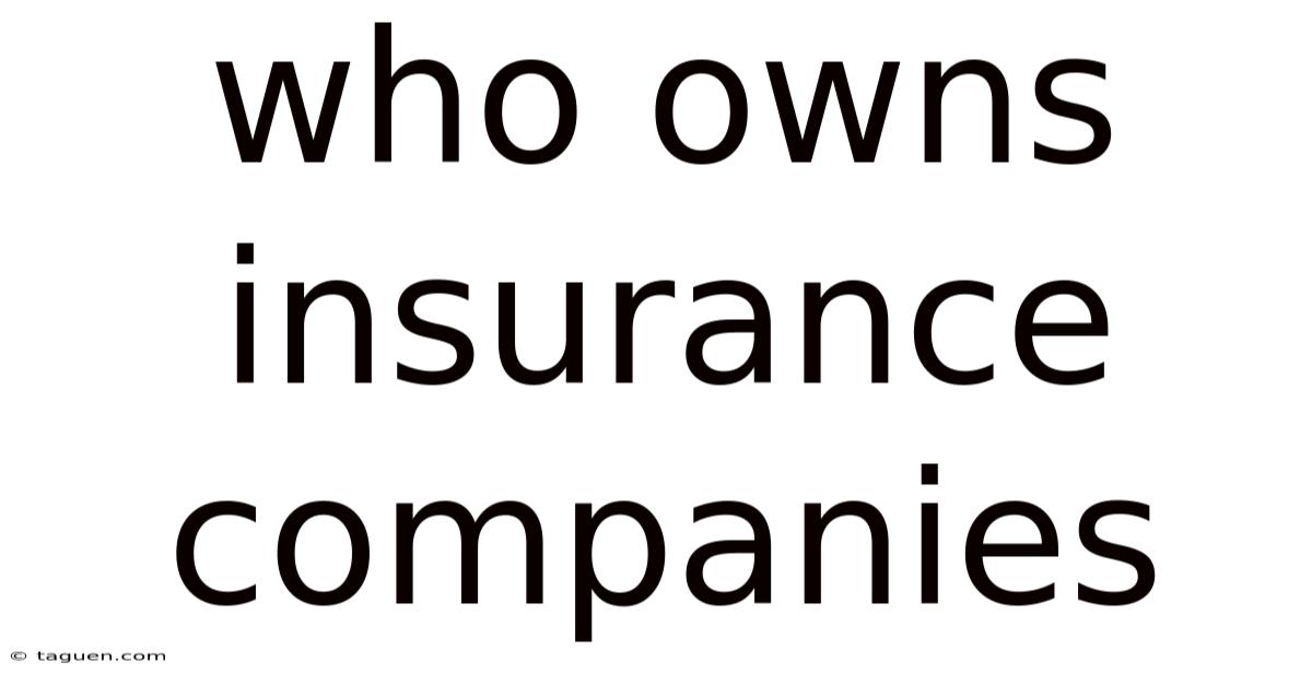 Who Owns Insurance Companies Who Owns Insurance Companies